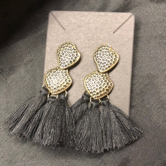 Jewelry - 3/ $30 Bronze & Black Fringe
